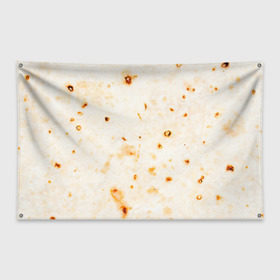 Флаг-баннер с принтом ЛАВАШ в Петрозаводске, 100% полиэстер | размер 67 х 109 см, плотность ткани — 95 г/м2; по краям флага есть четыре люверса для крепления | лаваш | хлеб | шаурма