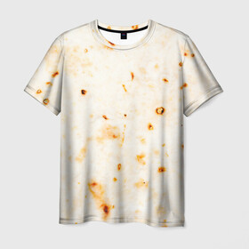 Мужская футболка 3D с принтом ЛАВАШ в Петрозаводске, 100% полиэфир | прямой крой, круглый вырез горловины, длина до линии бедер | лаваш | хлеб | шаурма