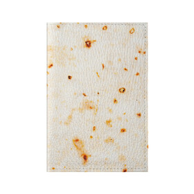 Обложка для паспорта матовая кожа с принтом ЛАВАШ в Петрозаводске, натуральная матовая кожа | размер 19,3 х 13,7 см; прозрачные пластиковые крепления | Тематика изображения на принте: лаваш | хлеб | шаурма