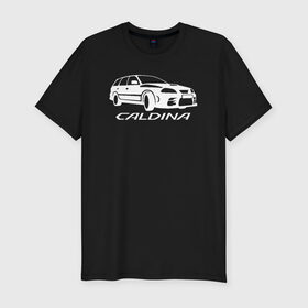 Мужская футболка премиум Toyota Caldina купить в Петрозаводске