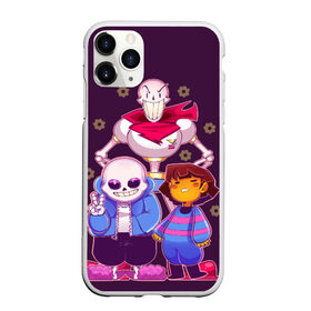 Чехол для iPhone 11 Pro матовый с принтом Персонажи Undertale в Петрозаводске, Силикон |  | Тематика изображения на принте: battle | chara | comics | frisk | sans | simulator | undertale | undertale 2 | андертейл | игра | комикс | папирус | санс | симулятор | скелет | сэнс | ундертэйл | фриск | чары