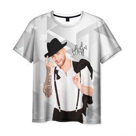 Мужская футболка 3D с принтом Егор Крид, в Петрозаводске, 100% полиэфир | прямой крой, круглый вырез горловины, длина до линии бедер | black star | егор крид