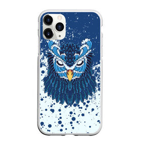 Чехол для iPhone 11 Pro Max матовый с принтом Сова в Петрозаводске, Силикон |  | animal | bird | owl | paint | животные | краска | птица | сова | филин