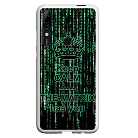 Чехол для Honor P Smart Z с принтом THE MATRIX HAS YOU в Петрозаводске, Силикон | Область печати: задняя сторона чехла, без боковых панелей | matrix | андерсон | киану | код | компьютер. монитор. пк | матрица | послание | ривз | сообщение | томас