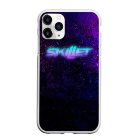 Чехол для iPhone 11 Pro Max матовый с принтом Skillet в Петрозаводске, Силикон |  | alternative rock | christian metal | christian rock | cooper | hard rock | neon | nu metal | scilet | scillet | skilet | skillit | symphonic metal | неон | скелет | скилет | скилт