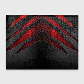 Обложка для студенческого билета с принтом Black  Red Metal в Петрозаводске, натуральная кожа | Размер: 11*8 см; Печать на всей внешней стороне | metal | texture | абстракция | камень | лава | метал | текстура | черная
