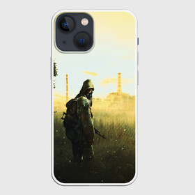 Чехол для iPhone 13 mini с принтом STALKER в Петрозаводске,  |  | chernobyl | game | games | gsc | logo | s.t.a.l.k.e.r. | stalker | stalker 2 | stalker2 | world | игра | игры | лого | противогаз | с.т.а.л.к.е.р. | символ | сталкер | сталкер 2 | сталкер2 | чернобыль