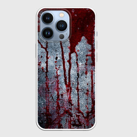 Чехол для iPhone 13 Pro с принтом Кровь на металле в Петрозаводске,  |  | blood | bloody | horror | texture | абстракция | брызги | в крови | краска | красная краска | кровавая | кровь | текстура | ужас