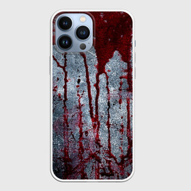 Чехол для iPhone 13 Pro Max с принтом Кровь на металле в Петрозаводске,  |  | blood | bloody | horror | texture | абстракция | брызги | в крови | краска | красная краска | кровавая | кровь | текстура | ужас