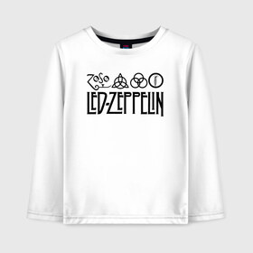 Детский лонгслив хлопок с принтом Led Zeppelin в Петрозаводске, 100% хлопок | круглый вырез горловины, полуприлегающий силуэт, длина до линии бедер | led | led zeppelin | блюз | группа | джимми пейдж | джон генри бонэм | джон пол джонс | лед зепелен | лед зеппелин | метал | роберт плант | рок | тяжелый | фолк | хард | хардрок | хеви | хевиметал