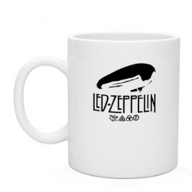 Кружка с принтом Led Zeppelin в Петрозаводске, керамика | объем — 330 мл, диаметр — 80 мм. Принт наносится на бока кружки, можно сделать два разных изображения | 