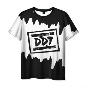 Мужская футболка 3D с принтом ДДТ в Петрозаводске, 100% полиэфир | прямой крой, круглый вырез горловины, длина до линии бедер | Тематика изображения на принте: ddt | rock | ддт | рок | русский рок | юрий шевчук