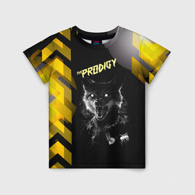 Детская футболка 3D с принтом the prodigy (лис) в Петрозаводске, 100% гипоаллергенный полиэфир | прямой крой, круглый вырез горловины, длина до линии бедер, чуть спущенное плечо, ткань немного тянется | Тематика изображения на принте: the prodigy