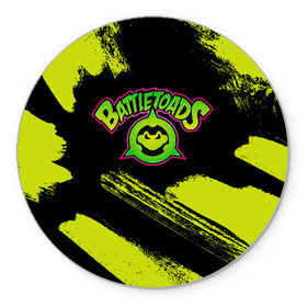 Коврик для мышки круглый с принтом BATTLETOADS 2019 в Петрозаводске, резина и полиэстер | круглая форма, изображение наносится на всю лицевую часть | Тематика изображения на принте: battle | battletoads | double | dragon | game | games | logo | nintendo | rare | retro | symbol | toads | батл | батлтодс | баттл | баттлтоадс | игра | игры | лого | логотип | нинтендо | ретро | символ | тоадс | тодс