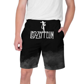 Мужские шорты 3D с принтом Led Zeppelin в Петрозаводске,  полиэстер 100% | прямой крой, два кармана без застежек по бокам. Мягкая трикотажная резинка на поясе, внутри которой широкие завязки. Длина чуть выше колен | Тематика изображения на принте: led zeppelin | лед зеппелин