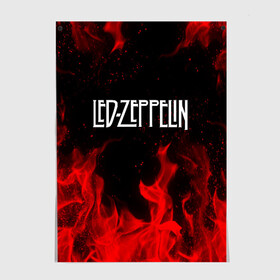 Постер с принтом Led Zeppelin в Петрозаводске, 100% бумага
 | бумага, плотность 150 мг. Матовая, но за счет высокого коэффициента гладкости имеет небольшой блеск и дает на свету блики, но в отличии от глянцевой бумаги не покрыта лаком | led zeppelin | лед зеппелин