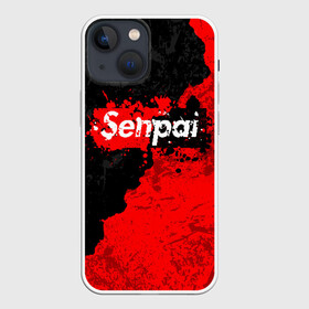 Чехол для iPhone 13 mini с принтом SENPAI в Петрозаводске,  |  | ahegao | anime | senpai | аниме | ахегао. | ахэгао | семпай | сенпаи