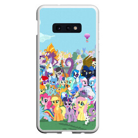 Чехол для Samsung S10E с принтом MY LITTLE PONY в Петрозаводске, Силикон | Область печати: задняя сторона чехла, без боковых панелей | my little pony | pinkie pie | scootaloo | spike | sweaty balls | искорка | крошка бель | маленькие пони | мульфтфильм | пони | скутолу | эппл блум