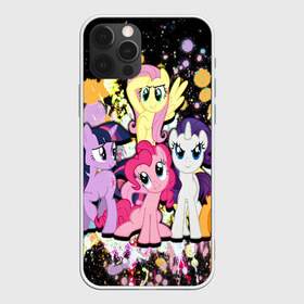 Чехол для iPhone 12 Pro Max с принтом MY LITTLE PONY в Петрозаводске, Силикон |  | Тематика изображения на принте: my little pony | pinkie pie | scootaloo | spike | sweaty balls | искорка | крошка бель | маленькие пони | мульфтфильм | пони | си | скутолу | эппл блум