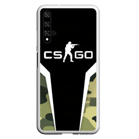 Чехол для Honor 20 с принтом CSGO Camouflage в Петрозаводске, Силикон | Область печати: задняя сторона чехла, без боковых панелей | Тематика изображения на принте: conter | counter | cs go | csgo | global | offensive | strike | контер | кс го | ксго | страйк