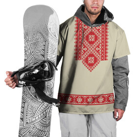 Накидка на куртку 3D с принтом Рубаха в Петрозаводске, 100% полиэстер |  | бои на мечах | историческая реконструкция | ролевик | рубаха | славяне | средневековье | узоры | этника