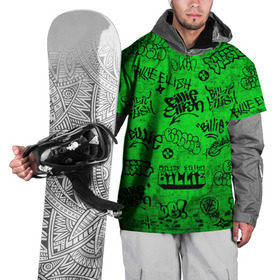 Накидка на куртку 3D с принтом Billie Eilish Graffiti Grunge в Петрозаводске, 100% полиэстер |  | billie | eilish | graffiti | grunge | айлиш | билли | граффити | татуировки