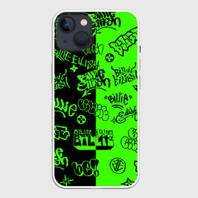 Чехол для iPhone 13 с принтом Billie Eilish Graffiti two col в Петрозаводске,  |  | billie | eilish | gradient | graffiti | айлиш | билли | граффити | татуировки