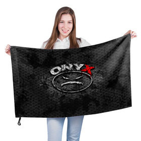 Флаг 3D с принтом Onyx в Петрозаводске, 100% полиэстер | плотность ткани — 95 г/м2, размер — 67 х 109 см. Принт наносится с одной стороны | fredro starr | onyx | rap | sonny seeza | sticky fingaz | оникс | рэп
