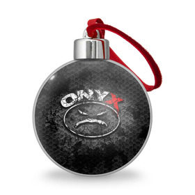 Ёлочный шар с принтом Onyx в Петрозаводске, Пластик | Диаметр: 77 мм | fredro starr | onyx | rap | sonny seeza | sticky fingaz | оникс | рэп
