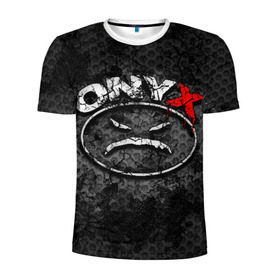 Мужская футболка 3D спортивная с принтом Onyx в Петрозаводске, 100% полиэстер с улучшенными характеристиками | приталенный силуэт, круглая горловина, широкие плечи, сужается к линии бедра | fredro starr | onyx | rap | sonny seeza | sticky fingaz | оникс | рэп