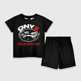 Детский костюм с шортами 3D с принтом Onyx в Петрозаводске,  |  | fredro starr | onyx | rap | sonny seeza | sticky fingaz | оникс | рэп