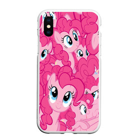 Чехол для iPhone XS Max матовый с принтом PINK PONY в Петрозаводске, Силикон | Область печати: задняя сторона чехла, без боковых панелей | my little pony | pinkie pie | scootaloo | spike | sweaty balls | искорка | крошка бель | маленькие пони | мульфтфильм | пони | скутолу | эппл блум