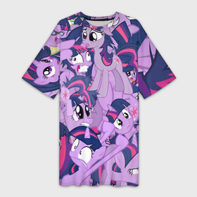 Платье-футболка 3D с принтом PATTERN PONY в Петрозаводске,  |  | my little pony | pinkie pie | scootaloo | spike | sweaty balls | искорка | крошка бель | маленькие пони | мульфтфильм | пони | скутолу | эппл блум