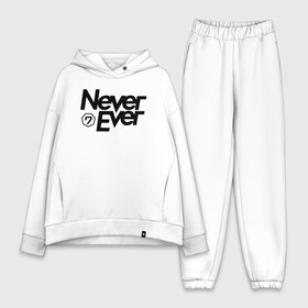 Женский костюм хлопок Oversize с принтом Never Ever Got7 в Петрозаводске,  |  | Тематика изображения на принте: bambam | eyes on you | got 7 | got7 | jb | jinyoung | k pop | never ever | youngjae | yugyeom | гот7 гот 7 | к поп