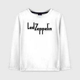 Детский лонгслив хлопок с принтом Led Zeppelin в Петрозаводске, 100% хлопок | круглый вырез горловины, полуприлегающий силуэт, длина до линии бедер | 