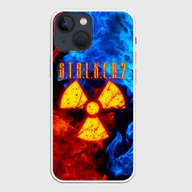 Чехол для iPhone 13 mini с принтом S.T.A.L.K.E.R. 2 в Петрозаводске,  |  | bandit | chernobyl | pripyat | s.t.a.l.k.e.r. 2 | shadow of chernobyl | stalker | stalker 2 | бандиты | меченый | припять | сталкер | сталкер 2 | тени чернобыля | чернобыль | чистое небо