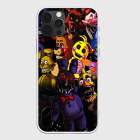 Чехол для iPhone 12 Pro Max с принтом FIVE NIGHTS AT FREDDYS в Петрозаводске, Силикон |  | Тематика изображения на принте: 5 ночей с фредди | animation | bonnie | chica | five nights at freddys | fnaf | foxy | freddy | funny | horror | scary | бонни | майк | пять | ужас | фнаф | фокси | фредди | чика | шмидт