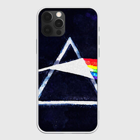 Чехол для iPhone 12 Pro Max с принтом PINK FLOYD в Петрозаводске, Силикон |  | music | pink floyd | the dark side of the moon | космос | луна | музыка | пинк флойд | призма | рок | треугольник | триангулярная призма