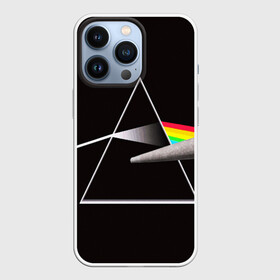 Чехол для iPhone 13 Pro с принтом PINK FLOYD в Петрозаводске,  |  | music | pink floyd | the dark side of the moon | космос | луна | музыка | пинк флойд | призма | рок | треугольник | триангулярная призма