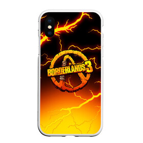 Чехол для iPhone XS Max матовый с принтом BORDERLANDS 3 в Петрозаводске, Силикон | Область печати: задняя сторона чехла, без боковых панелей | borderlands | borderlands 3 | hyperion | бордерлендс | гиперион
