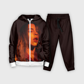 Детский костюм 3D с принтом BILLIE EILISH в Петрозаводске,  |  | all | asleep | bad | bellyache | billie | blohsh | dont | eilish | eyes | fall | guy | logo | music | ocean | singer | smile | when | айлиш | били | билли | бэрд | лого | музыка | пайрат | певица | символ | эйлиш