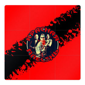 Магнитный плакат 3Х3 с принтом Красная плесень в Петрозаводске, Полимерный материал с магнитным слоем | 9 деталей размером 9*9 см | 90е | old school | камеди рок | красная | мелодекламация (сказки и мюзиклы) | музыкальная пародия | олд скулл | панк рок | плесень | стёб поп | хэви метал | яцына | яцына павел