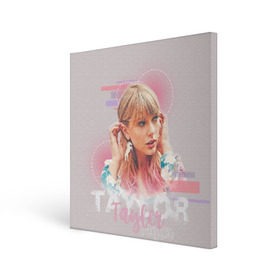 Холст квадратный с принтом Taylor Swift в Петрозаводске, 100% ПВХ |  | Тематика изображения на принте: lover | me | new album | reputation | swift | taylor | taylor swift | музыка | новый альбом | свифт | тей | тейлор | тейлор свифт