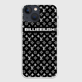 Чехол для iPhone 13 mini с принтом BILLIE EILISH в Петрозаводске,  |  | be | billie | billie eilish | blohsh | brand | france | logo | louis vuitton | lv | pattern | билли | билли айлиш | бренд | лв | лого | лоуис вуиттон | луи вуиттон | мода | паттерн | фигуры | франция