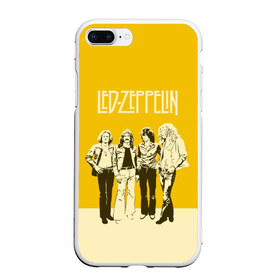 Чехол для iPhone 7Plus/8 Plus матовый с принтом Led Zeppelin в Петрозаводске, Силикон | Область печати: задняя сторона чехла, без боковых панелей | Тематика изображения на принте: led | led zep | led zeppelin | ledzep | lz | zoso | группа | джимми пейдж | джон генри бонэм | джон пол джонс | зосо | лед зепелен | лед зеппелин | ледзепелен | ледзеппелин | роберт плант | рок