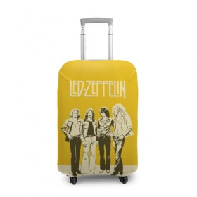 Чехол для чемодана 3D с принтом Led Zeppelin в Петрозаводске, 86% полиэфир, 14% спандекс | двустороннее нанесение принта, прорези для ручек и колес | led | led zep | led zeppelin | ledzep | lz | zoso | группа | джимми пейдж | джон генри бонэм | джон пол джонс | зосо | лед зепелен | лед зеппелин | ледзепелен | ледзеппелин | роберт плант | рок