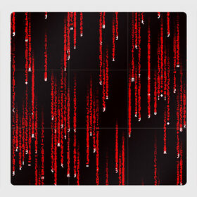 Магнитный плакат 3Х3 с принтом МАТРИЧНЫЙ КОД в Петрозаводске, Полимерный материал с магнитным слоем | 9 деталей размером 9*9 см | hugo weaving | pc | the matrix | код | компьютеры | матрица | матрица 4 | программист | программный код | цифры