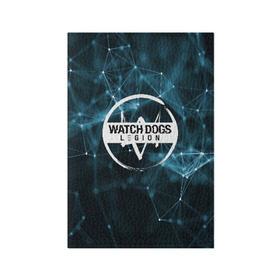 Обложка для паспорта матовая кожа с принтом WATCH DOGS LEGION в Петрозаводске, натуральная матовая кожа | размер 19,3 х 13,7 см; прозрачные пластиковые крепления | ded sec | hacker | legion | watch dogs | watch dogs 2 | watch dogs legion | легион | хакер