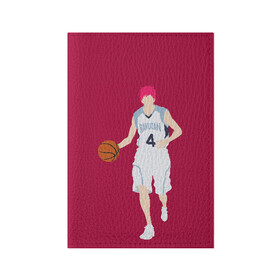 Обложка для паспорта матовая кожа с принтом Seijuurou Akashi в Петрозаводске, натуральная матовая кожа | размер 19,3 х 13,7 см; прозрачные пластиковые крепления | akashi | basket | basketball | kuroko | kuroko no basket | seijuurou | акаши | баскетбол | куроко | сэйджуро