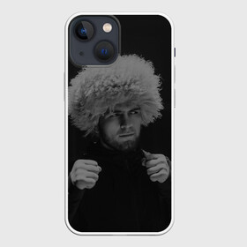 Чехол для iPhone 13 mini с принтом Хабиб Нурмагомедов в Петрозаводске,  |  | khabib | khabib nurmagomedov | khabib the eagle | khabib time | хабиб | хабиб нурмагомедов | хабиб орел